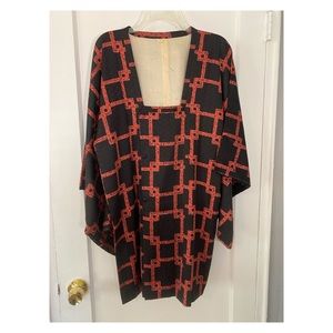 VTG Komon-style silk Kimono